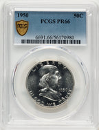 1950 50C Proof Franklin Half Dollar PCGS PR66