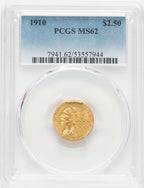 1910 $2.50 Indian Quarter Eagle PCGS MS62