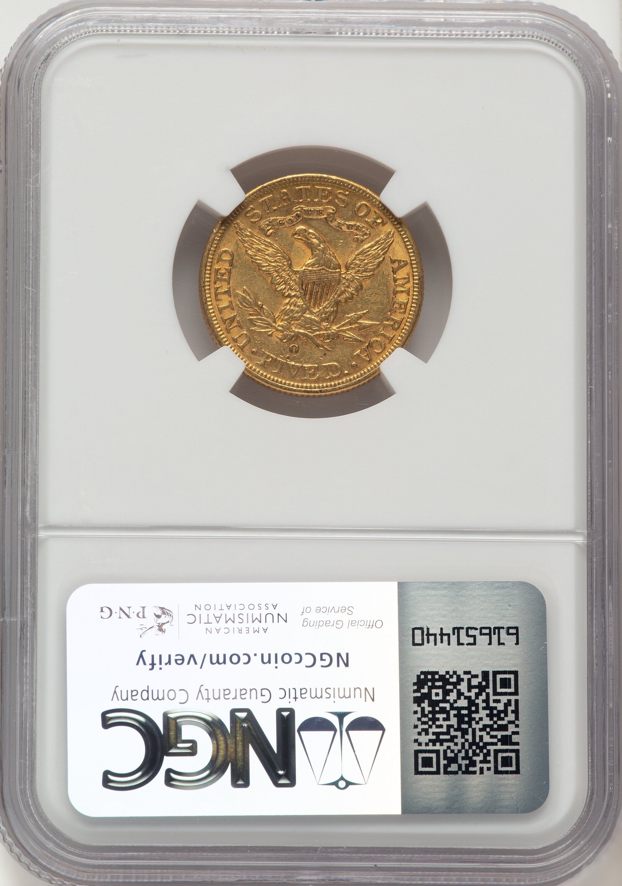 1893-O $5 Liberty Half Eagle NGC AU58 | LCR Coin