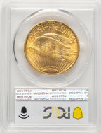 1909 $20 Saint-Gaudens Double Eagle PCGS MS62