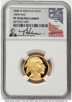 2008-W Proof Gold Buffalo 1/4 oz Thomas Uram NGC PF70