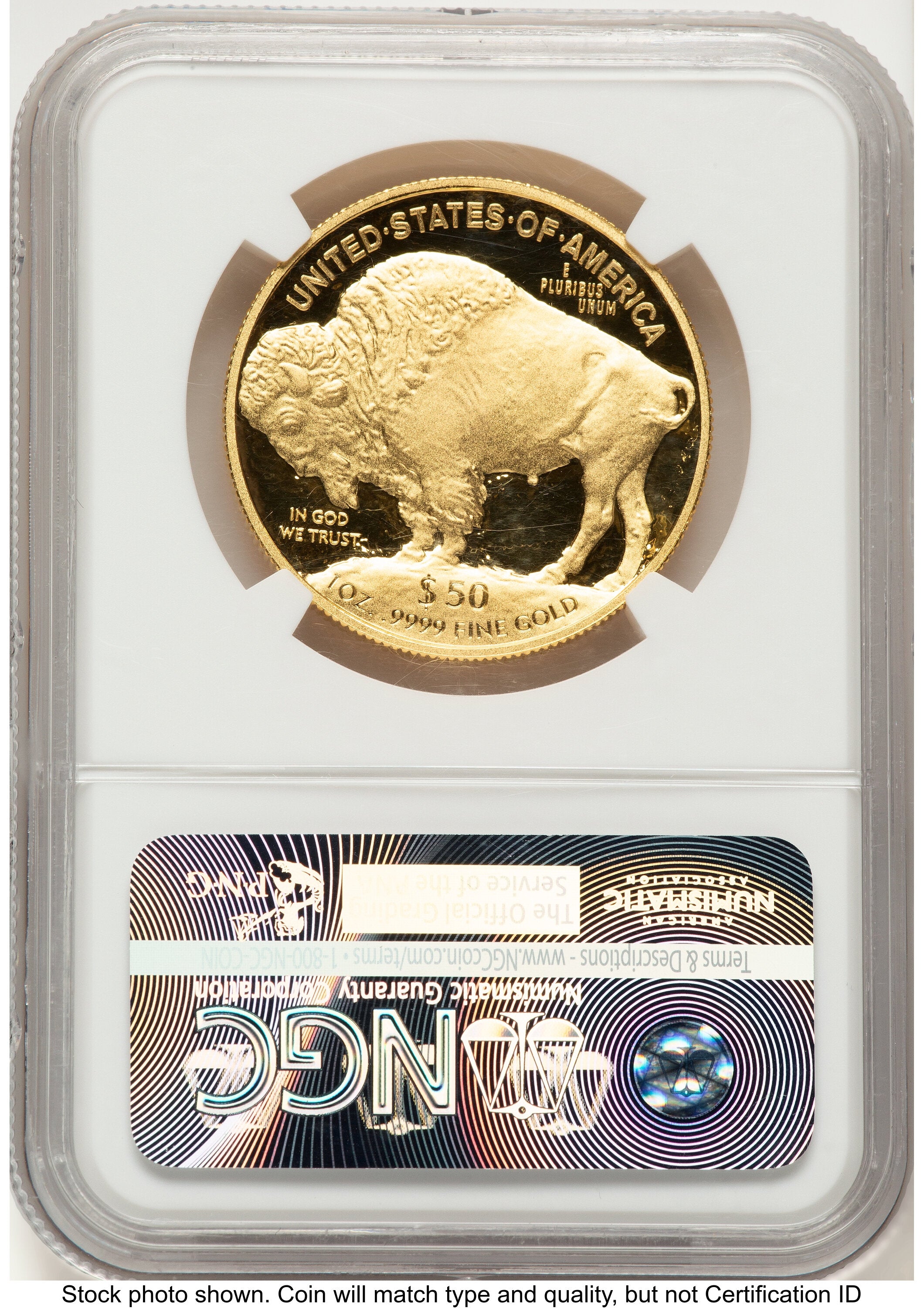 2015-W Proof Gold Buffalo 1 oz 1.00 oz FDI Statue of Liberty Label NGC PF70