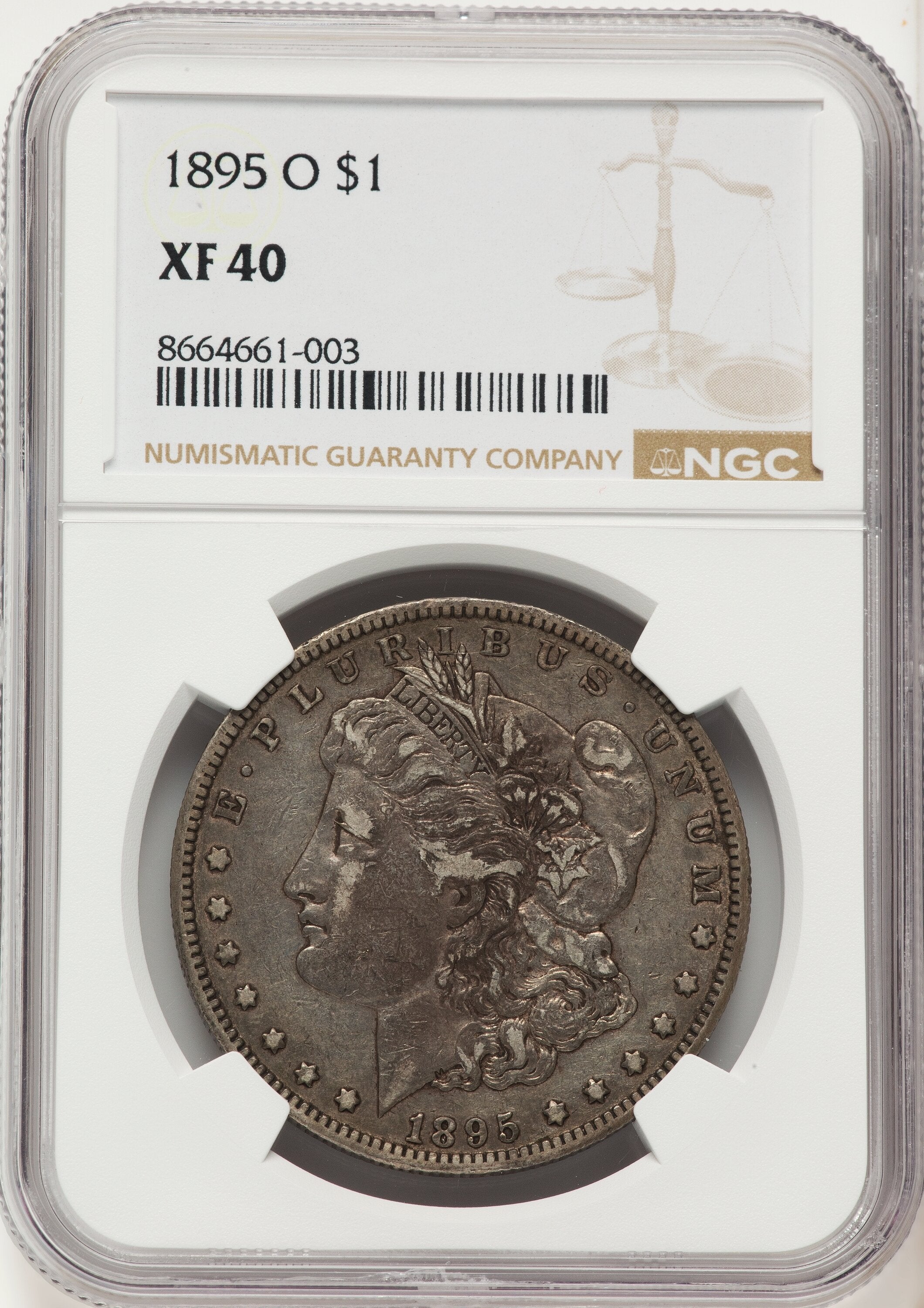 1895-O Morgan Dollar NGC XF40