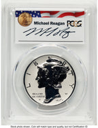 2019-W Palladium Eagle 1 oz REV FS Reagan Legacy Series Michael Reagan PCGS PR70