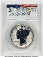 2022-W Palladium Eagle 1 oz REV FDI Reagan Legacy Series Michael Reagan Picture PCGS PR70
