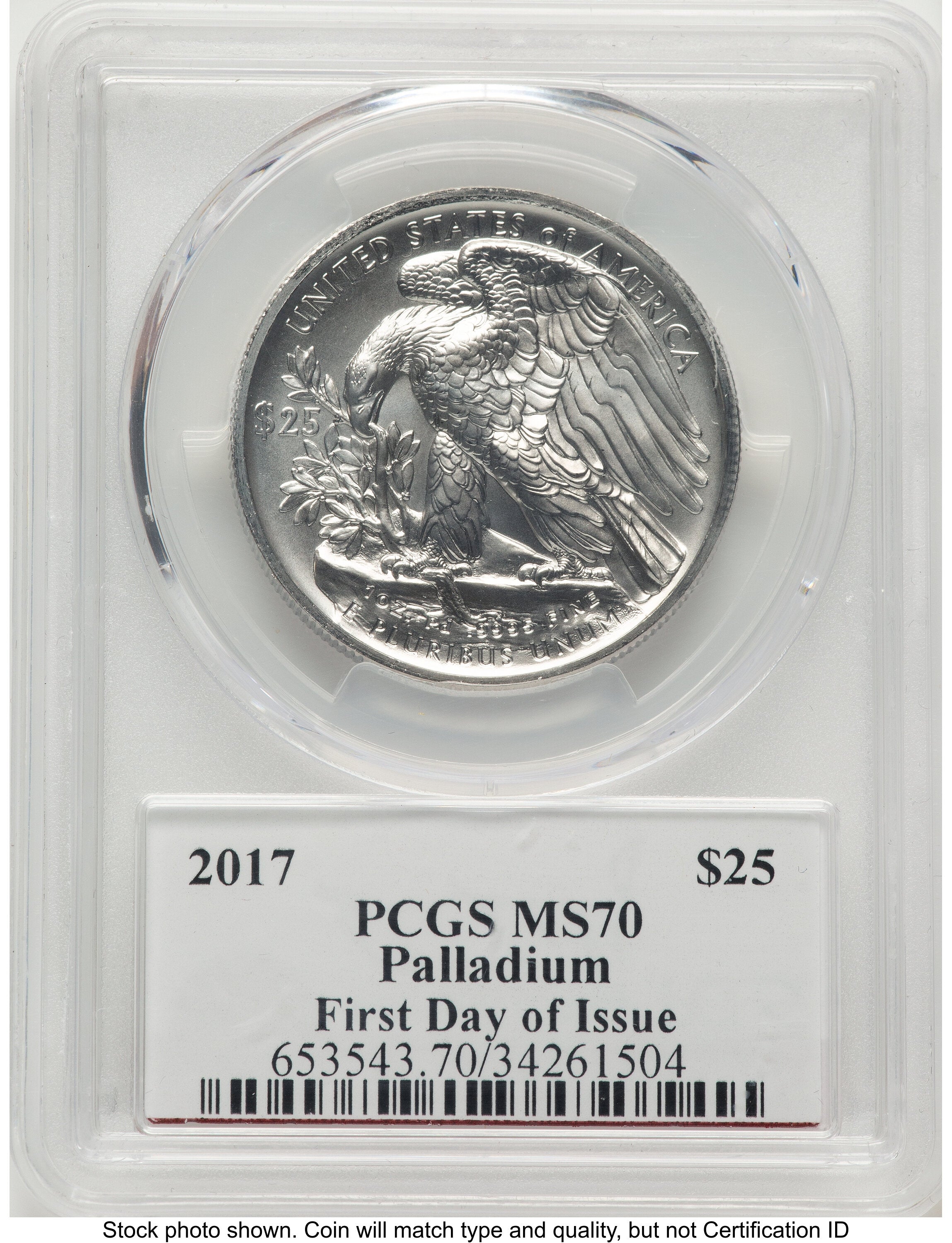 2017 Palladium Eagle 1 oz FDI PCGS MS70 Ed Moy