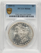 1899-S Blue Gradient Morgan Dollar PCGS MS66
