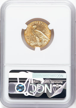 1908 $5 Indian Half Eagle NGC MS63