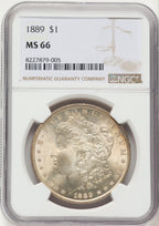 1889 Morgan Dollar NGC MS66