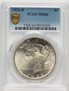 1926-D Peace Dollar PCGS MS66