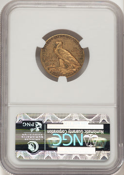 1911-D $5 Indian Half Eagle NGC AU50