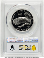 2019-W Proof Platinum Eagle 1 oz Blue Gradient PCGS PR70