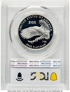 2022-W Proof Platinum Eagle 1 oz Blue Gradient PCGS PR70