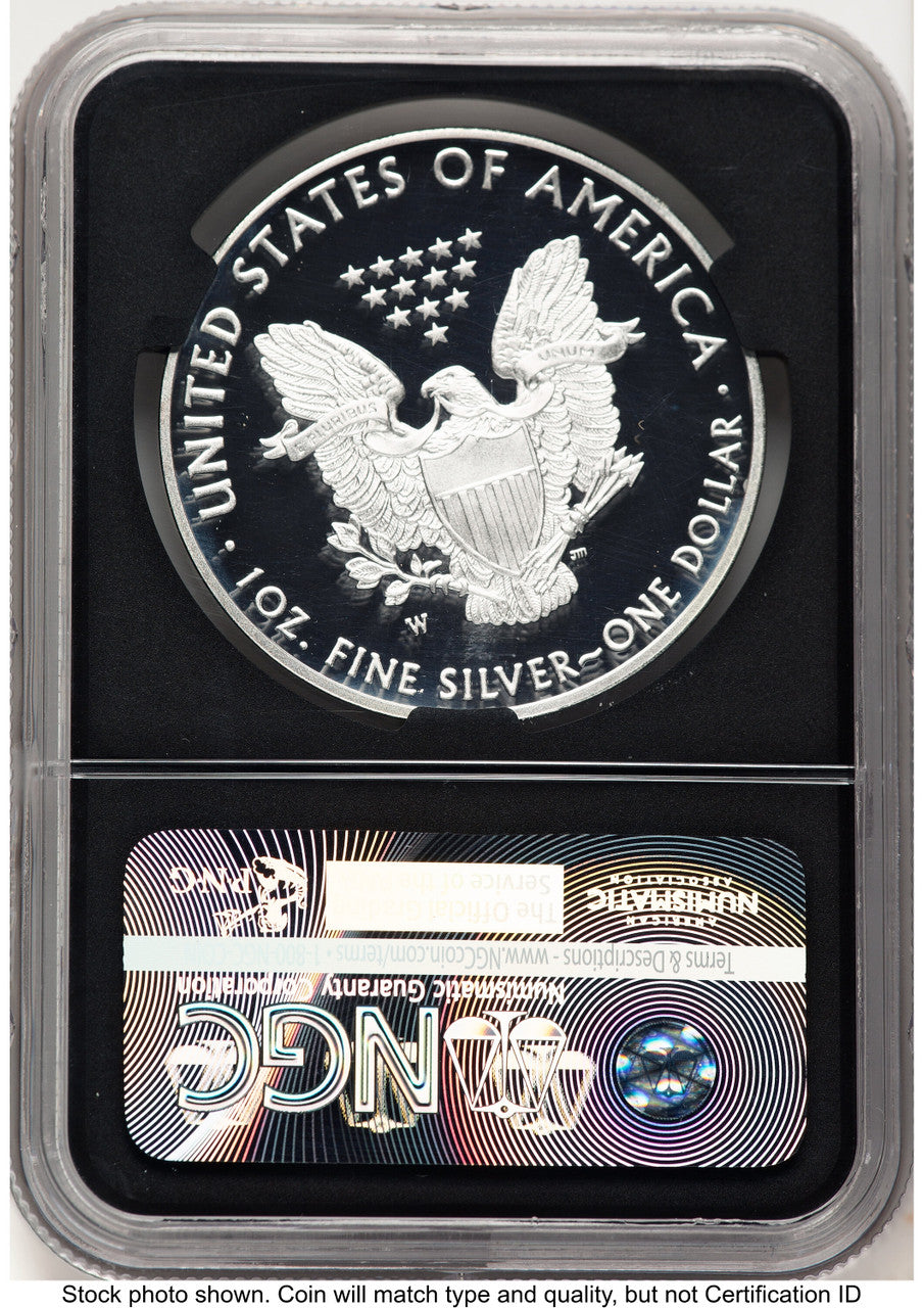 2016-W Proof Silver Eagle 1 oz FDI John NGC PF70 Mercanti