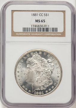 1881-CC Morgan Dollar NGC MS65