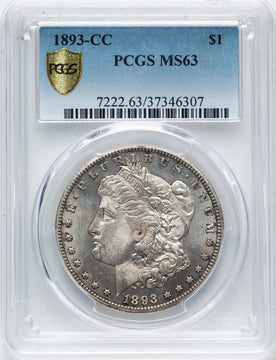 1893-CC Morgan Dollar PCGS MS63