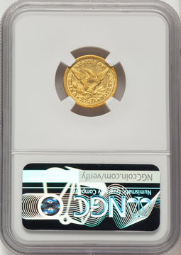 1847-O $2.50 Liberty Quarter Eagle NGC AU58