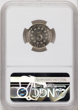 1879 5C Shield Nickel NGC MS66+