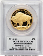 2010-W Proof Gold Buffalo 1 oz PCGS PR70 Ed Moy