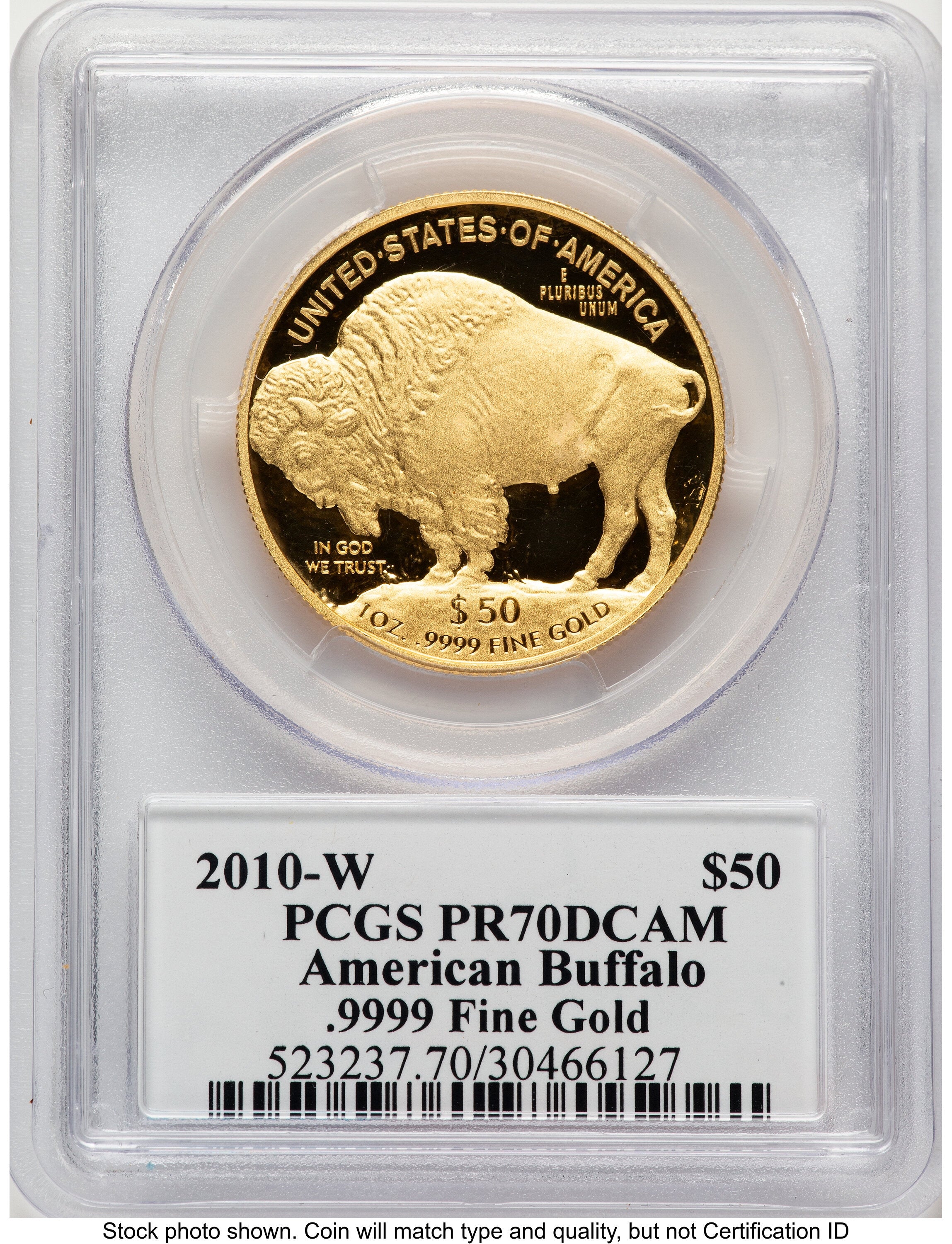 2010-W Proof Gold Buffalo 1 oz PCGS PR70 Ed Moy