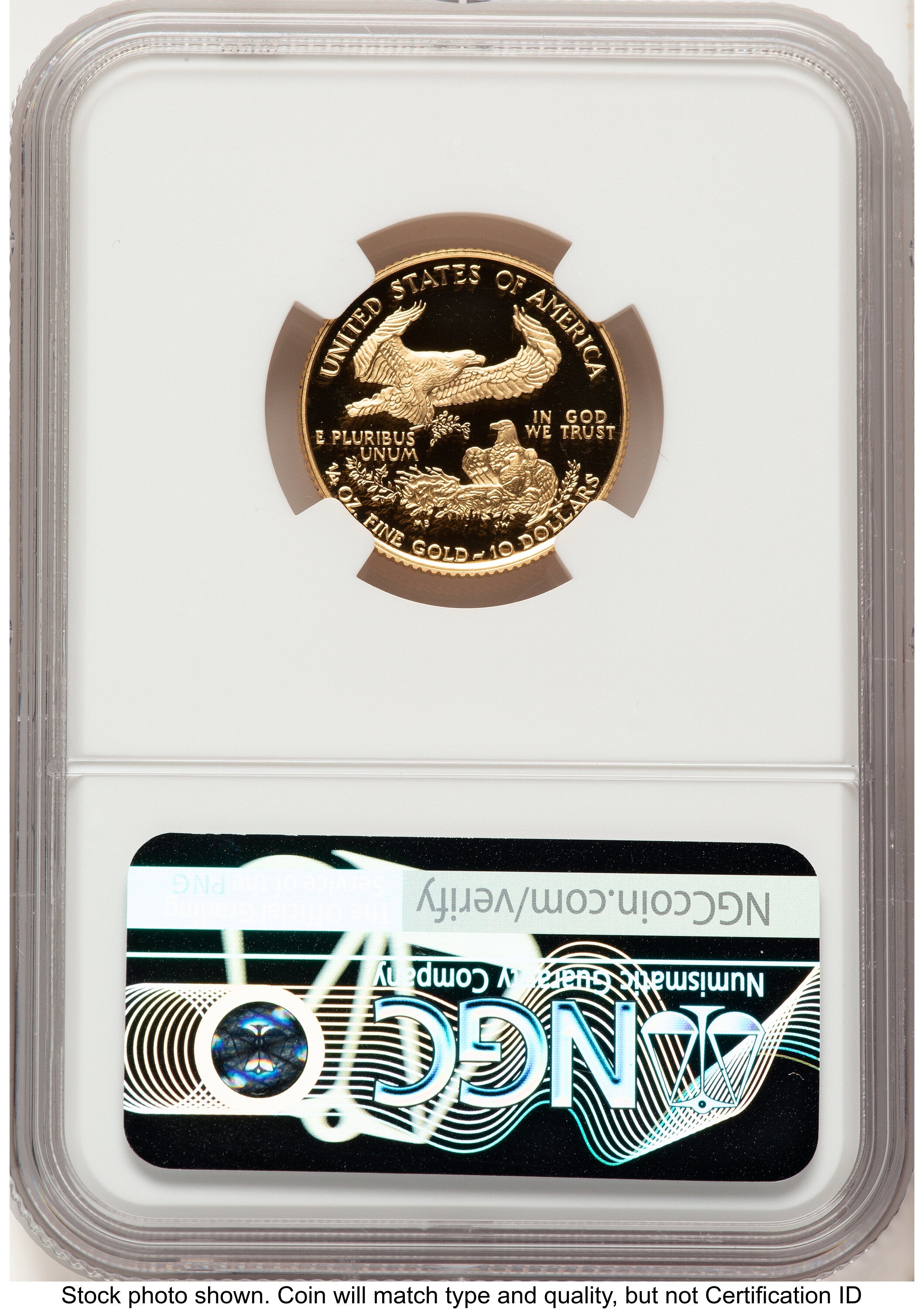 1997-W Proof Gold Eagle 1/4 oz Red Book NGC PF70