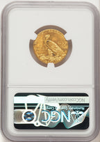 1908 $5 Indian Half Eagle NGC MS64