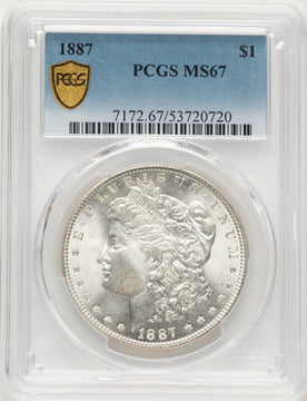 1887 Morgan Dollar PCGS MS67