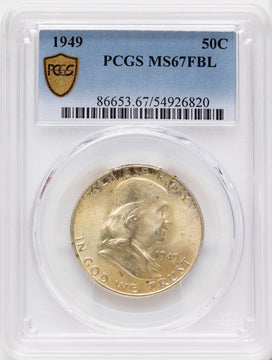 1949 50C FL Franklin Half Dollar PCGS MS67