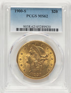 1900-S $20 Liberty Double Eagle PCGS MS62
