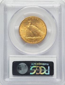 1908 $10 MOTTO Blue Gradient Indian Eagle PCGS MS64