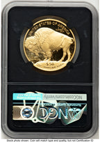 2018-W Proof Gold Buffalo 1 oz Bison Label NGC PF70