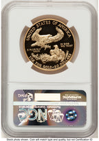 2015-W Proof Gold Eagle 1 oz FDI Statue of Liberty Label NGC PF70