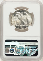1945-D 50C Walking Liberty Half Dollar NGC MS67+