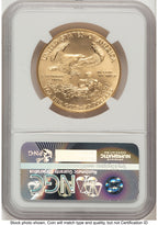 1991 Gold Eagle 1 oz Brown Label NGC MS70