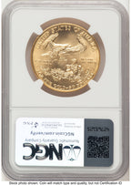 1994 Gold Eagle 1 oz Miles Standish NGC MS70