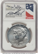 2021 6 Coin Morgan & Peace Dollar Set ER Mike Castle/Miles Standish NGC MS70