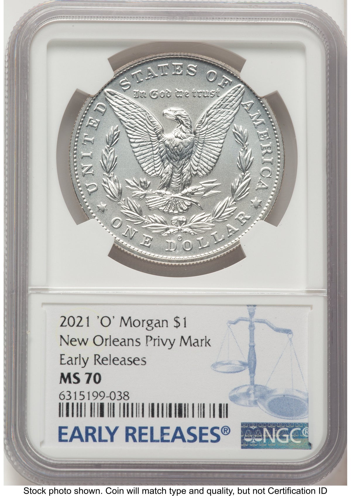 2021 6 Coin Morgan & Peace Dollar Set ER Mike Castle/Miles Standish NGC MS70