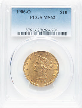 1906-O $10 Liberty Eagle PCGS MS62