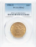 1906-O $10 Liberty Eagle PCGS MS62