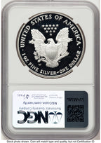 2002-W Proof Silver Eagle 1 oz John NGC PF70 Mercanti
