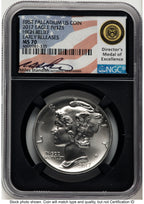 2017 Palladium Eagle 1 oz ER Miles Standish NGC MS70