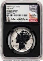 2022-W Palladium Eagle 1 oz REV AR Anna Cabral NGC PF70