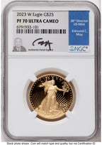 2023-W Proof Gold Eagle 1/2 oz NGC PF70 Ed Moy