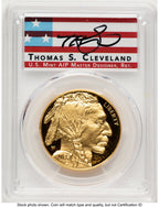 2023-W Proof Gold Buffalo 1 oz AR Thomas Cleveland Americana PCGS PR70