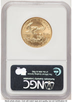 2006-W Burnished Gold Eagle 1/2 oz Brown Label NGC MS70
