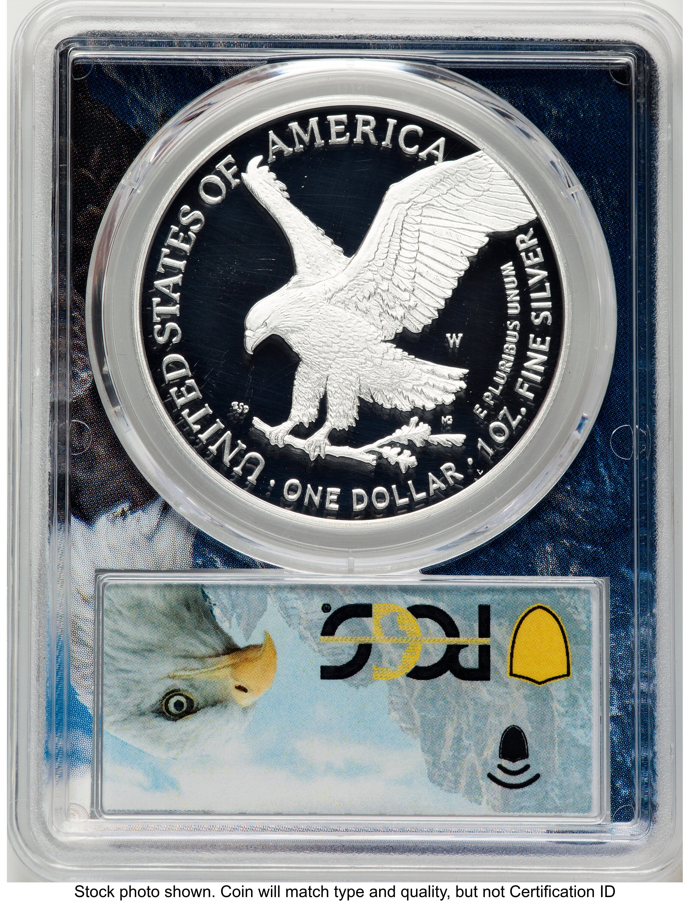 2021-W TY2 Proof Silver Eagle 1 oz FS Eagle Mountain Core/Label PCGS PR70