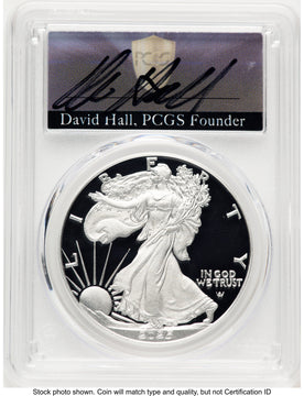 2025-W Proof Silver Eagle 1 oz FDI David Hall PCGS PR70