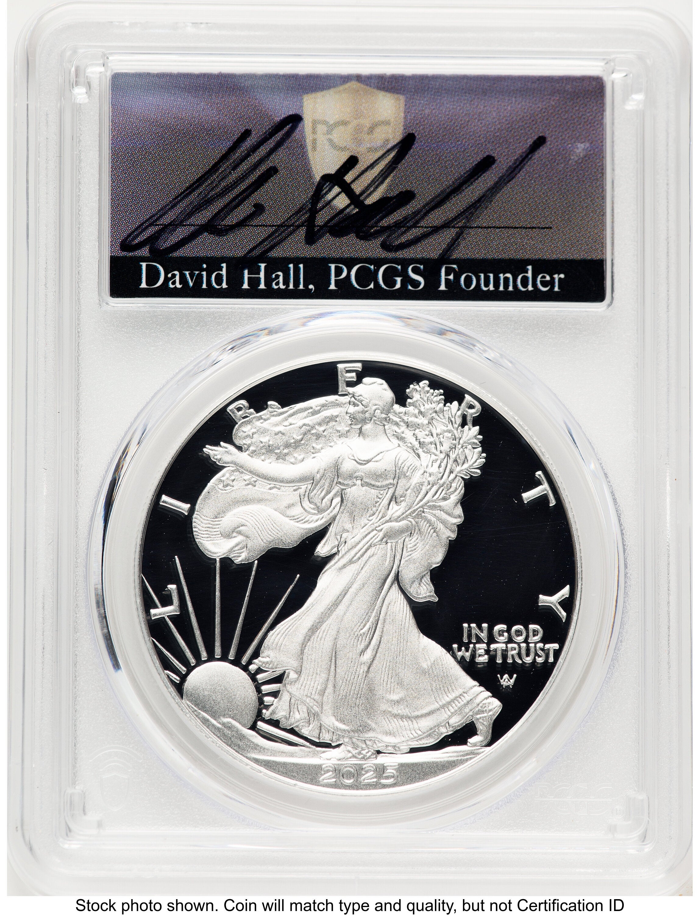 2025-W Proof Silver Eagle 1 oz FDI David Hall PCGS PR70