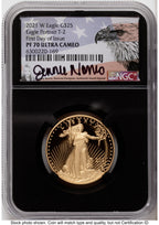 2021-W Type 2 Proof Gold Eagle 1/2 oz FDI Jennie Eagle Flag NGC PF70 Norris