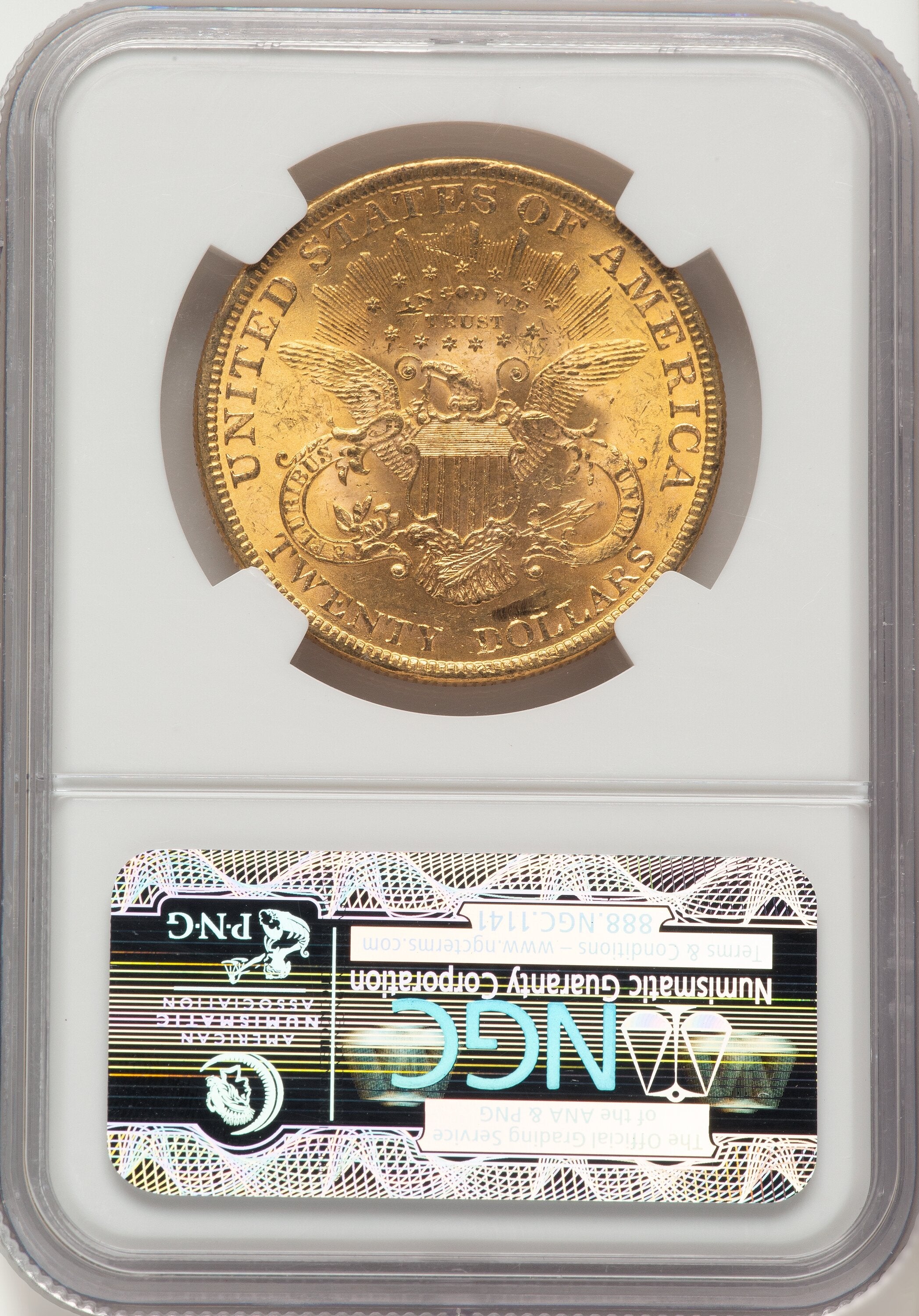 1899 $20 Liberty Double Eagle NGC MS63